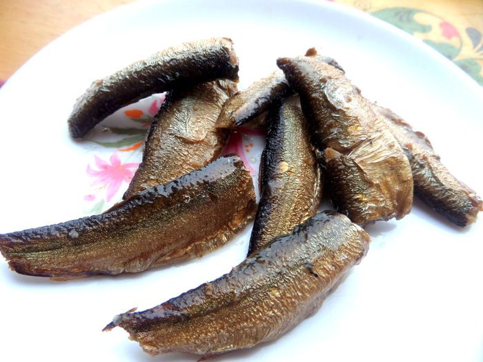 Рыбные &amp;quot;ножки&amp;quot; под юбочкой из перцев