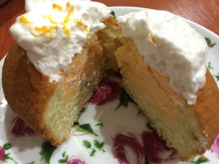 Апельсиново-имбирные капкейки с тыквенным сабайоном