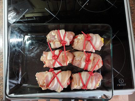 Куриные рулетики со сладким перцем