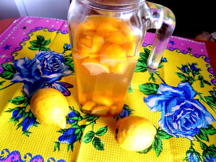 Лимонад из зеленого чая