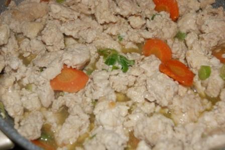 Осенний пирог с лисичками на картофельном тесте