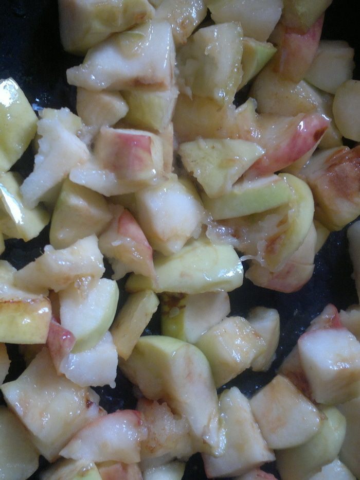 Кабачки с яблоками 