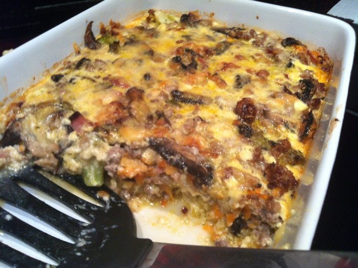 Гратен с цветной капустой и брокколи