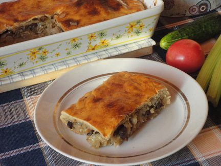 Быстрый пирог с капустой