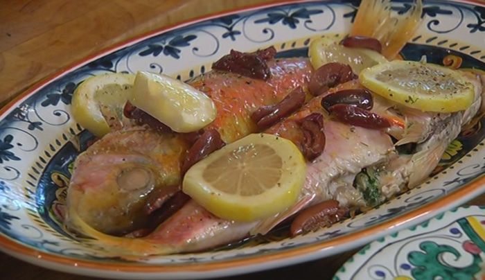 Красноперка по-лигурийски 