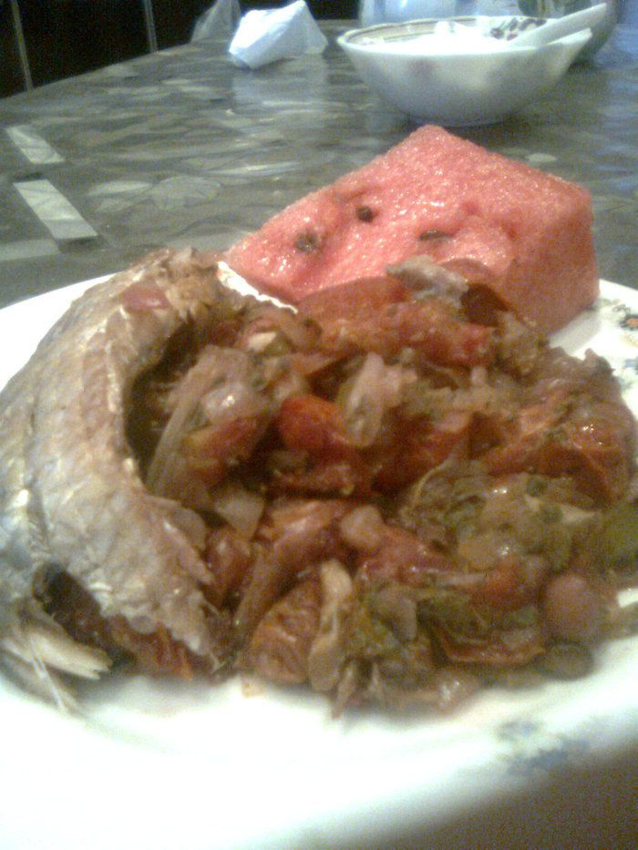 Долма из копчёной рыбы