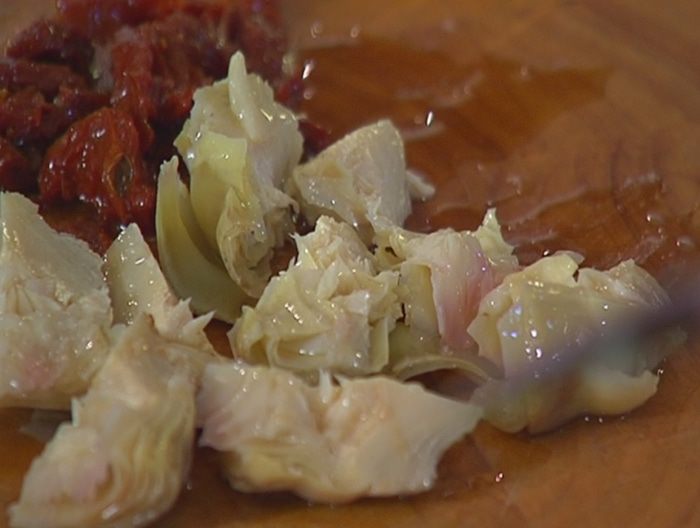 Красный рис с артишоками и кардамоном