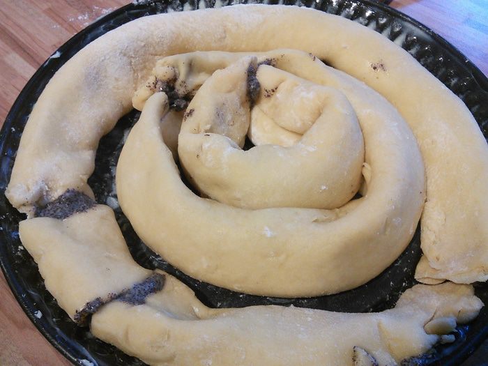 Сливовый тарт с маковой начинкой 