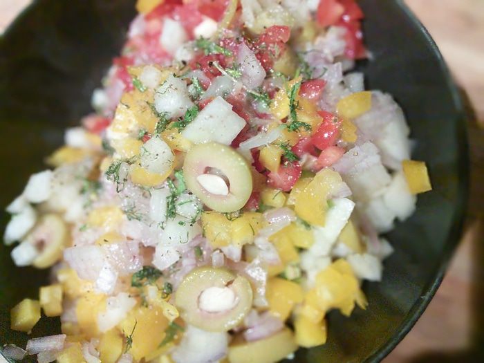 Филе тунца с грушевой сальсой &amp;quot;Медитерран&amp;quot; 