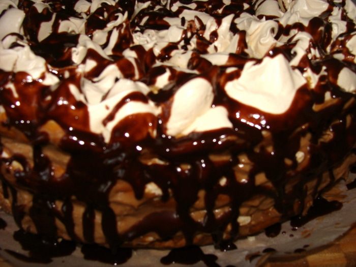 Торт &amp;quot;МариСаль&amp;quot; с банановым заварным кремом