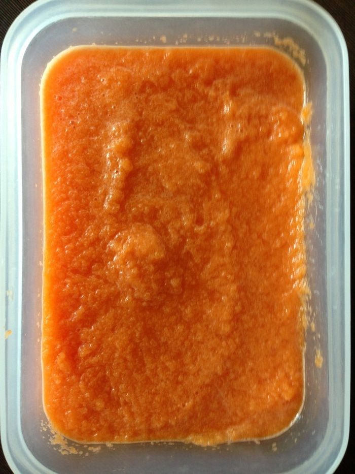 Морковно-мятная гранита