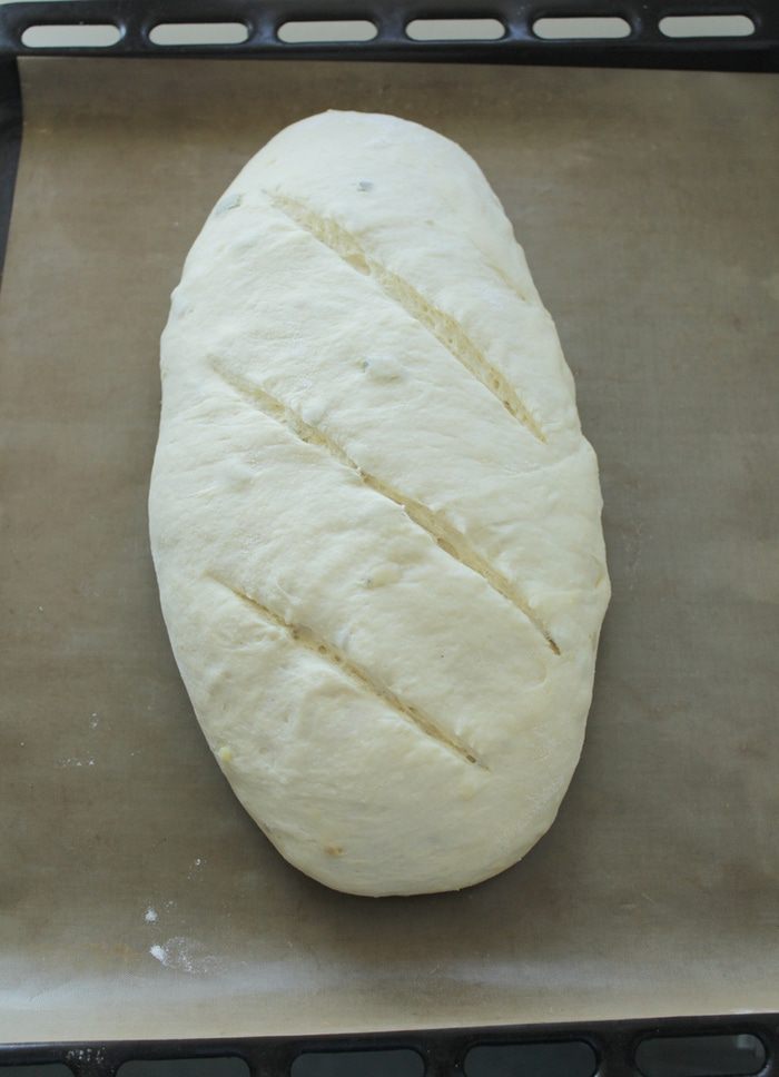   Картофельный хлеб с тыквенными семечками