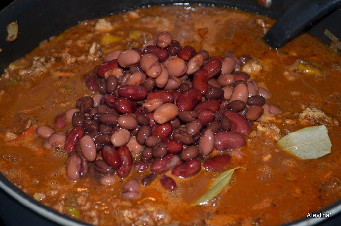 Чили с говядиной и индюшатиной