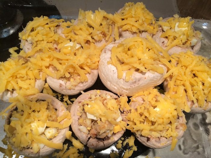 Запеченные шампиньоны по-итальянски