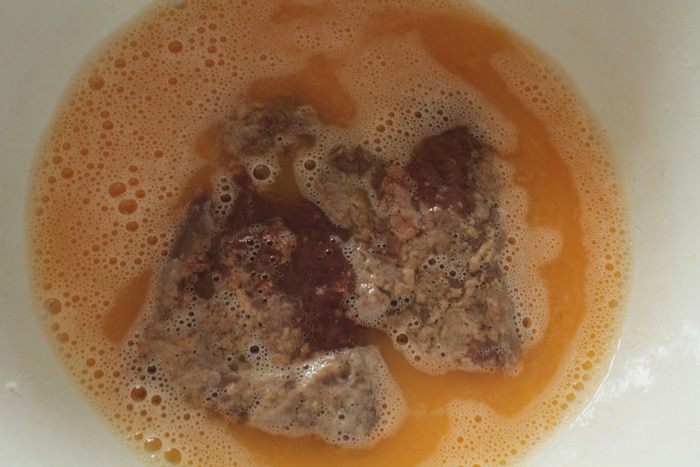 Отбивная из говяжьей печени