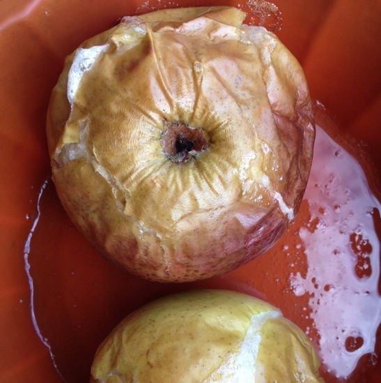 Печеночный торт с яблочным кремом