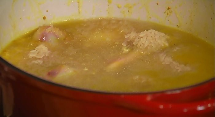 Рис с цыпленком и пряностями  