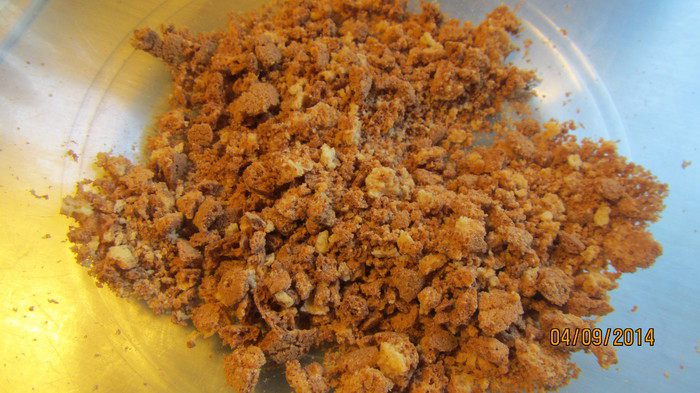 Персики, запеченные с амаретти