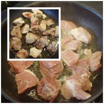 Гуляш с квашеной капустой