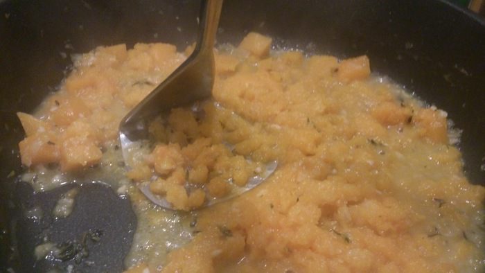 Спагетти с тыквенным соусом