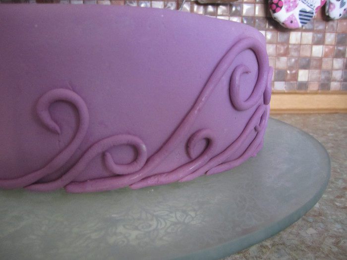 Торт &amp;quot;Бабочки на сиреневом&amp;quot;