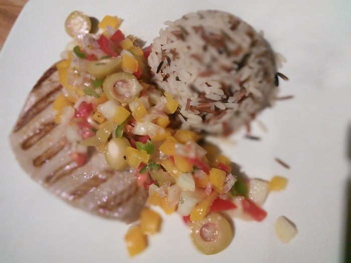 Филе тунца с грушевой сальсой &amp;quot;Медитерран&amp;quot; 