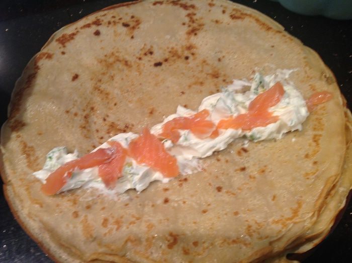 Закусочный блинный пирог