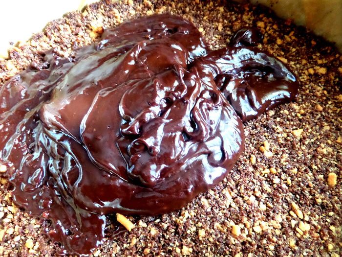 Чизкейк с шоколадом и домашним маскарпоне