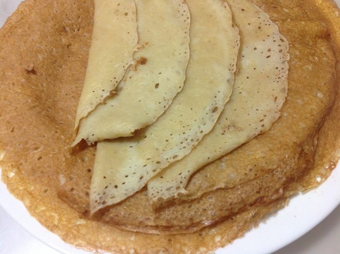 Блинные спринг роллы с курицей и овощами