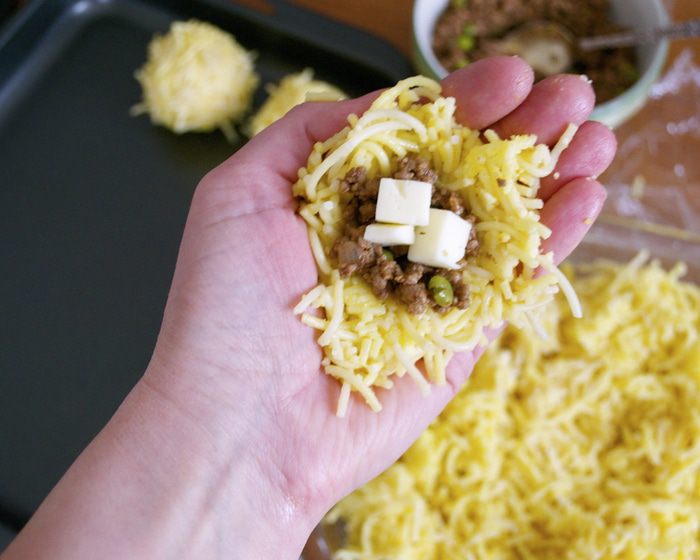 Колобки из спагетти (arancini di spaghetti)