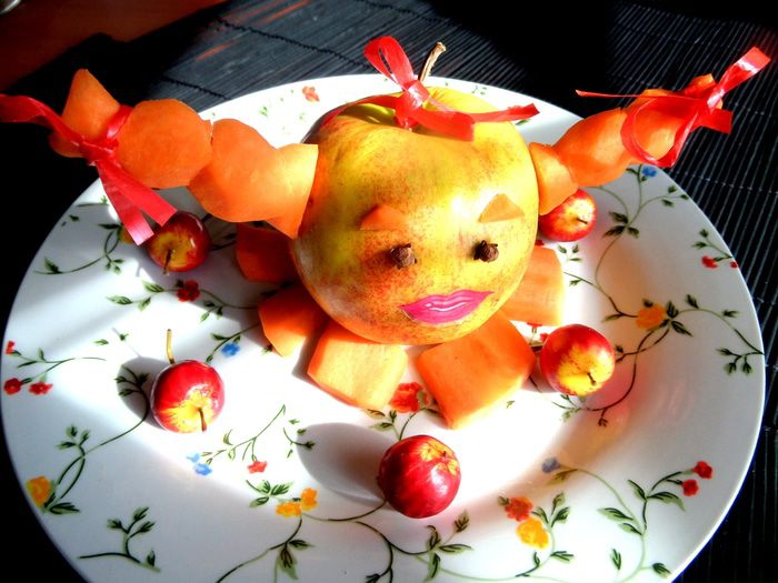 Фруктовый салат &amp;quot;Гусеничка&amp;quot;