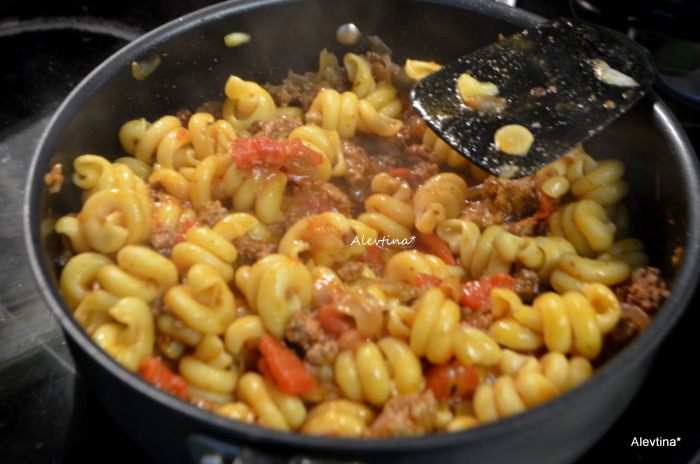 Итальянская паста с мясным соусом