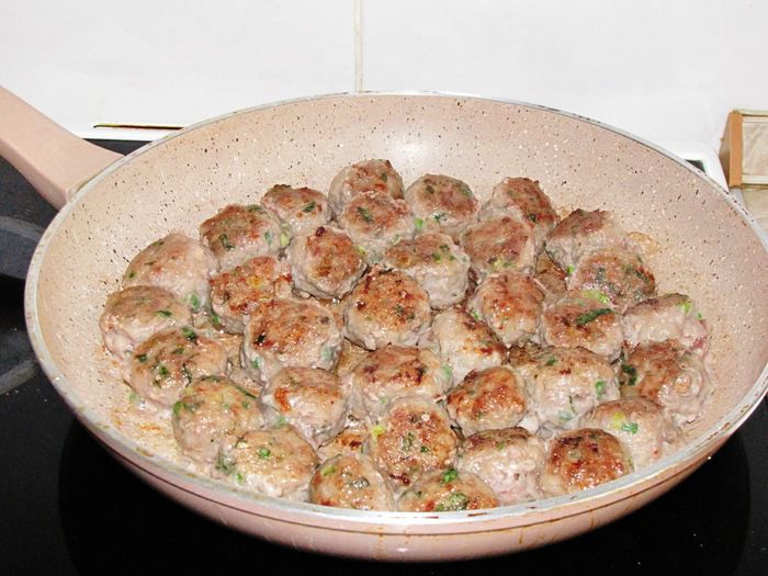 Рагу с мясными шариками