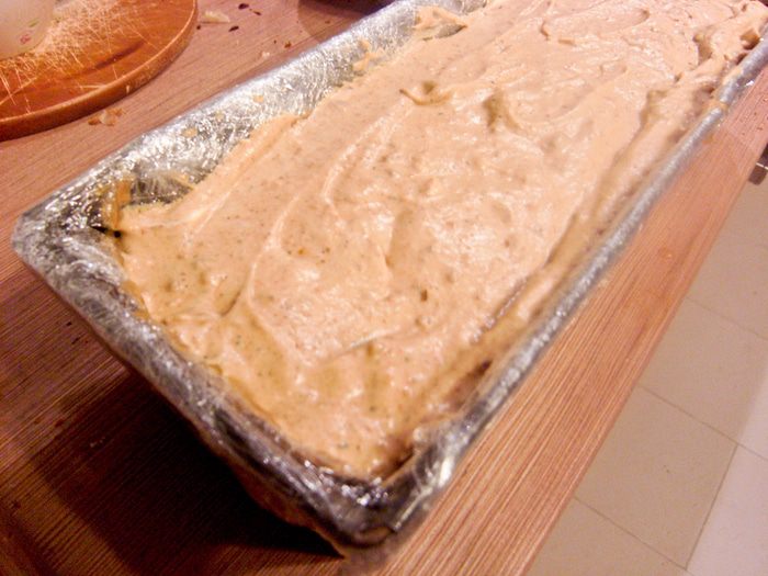 Семифреддо с фундучным пралине и карамелью 