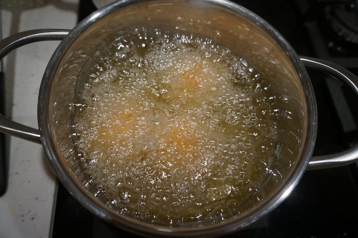 Аранчини с моцареллой и грибами 