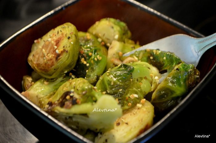 Брюссельская капуста с лимонным вкусом