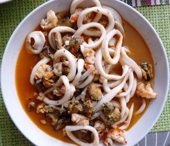 Паэлья с морепродуктами