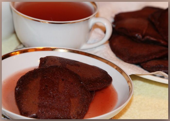 Шоколадные оладьи (постное меню)