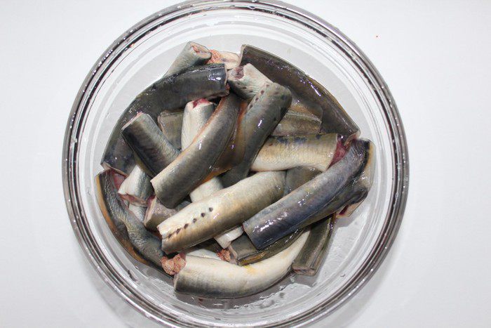 Жареная минога в маринаде