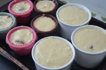 Ароматные кексы с красным виноградом и дор блю