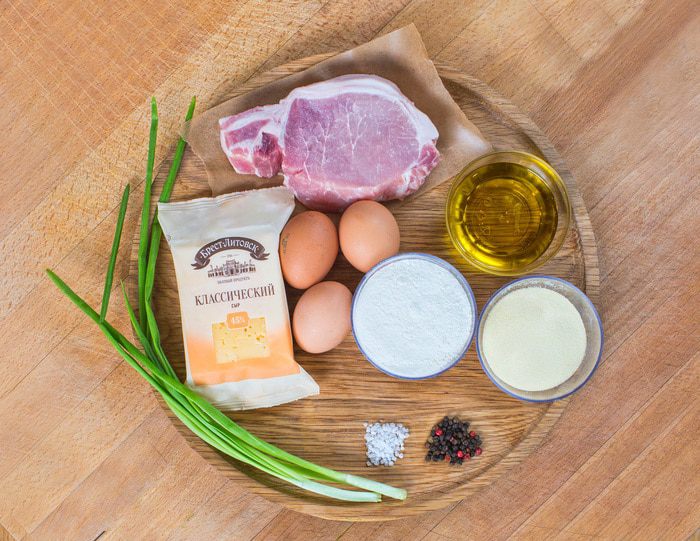 Фламенкины с начинкой из сыра, яйца и зеленого лука