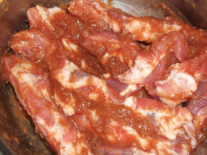 Свиные ребрышки по-канадски