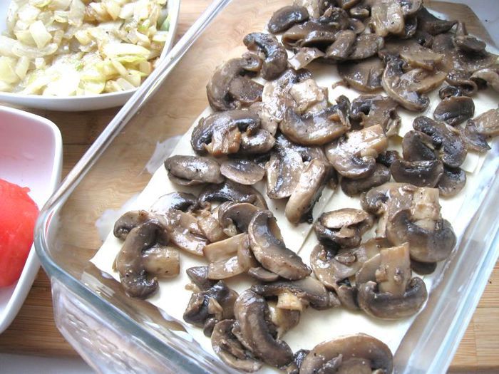 Лазанья с брокколи, брюссельской капустой и грибами &amp;quot;Для Гарфилда&amp;quot;