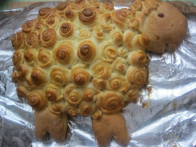 Дрожжевой пирог &amp;quot;Гламурная овечка&amp;quot;