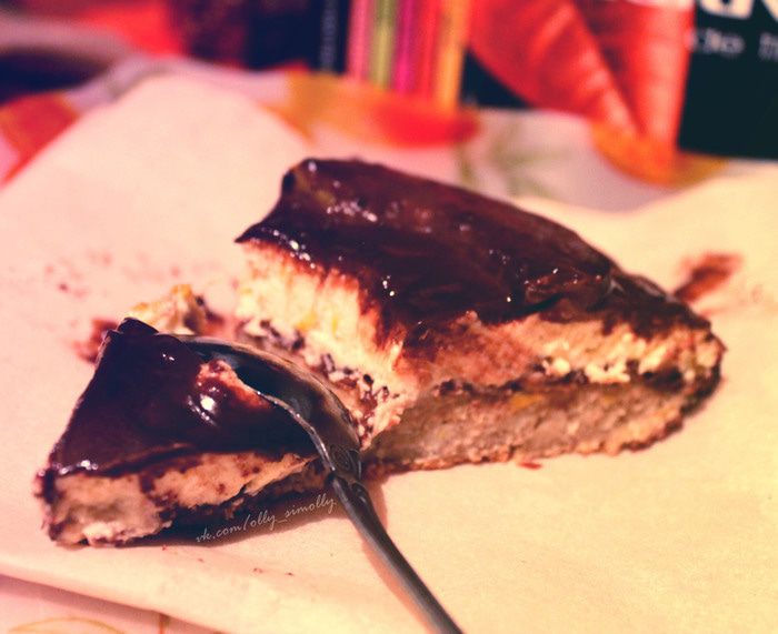 Диетический творожный пирог с абрикосами