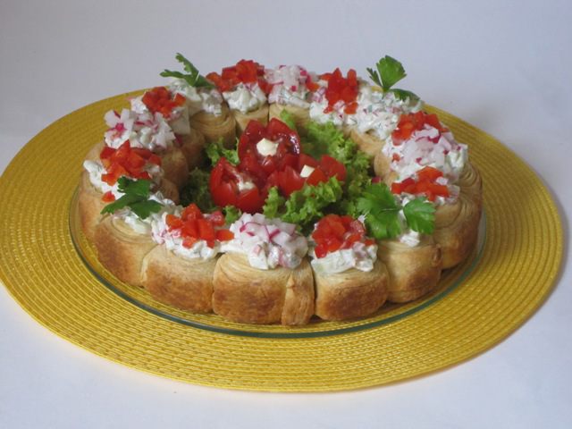 Венок с овощами