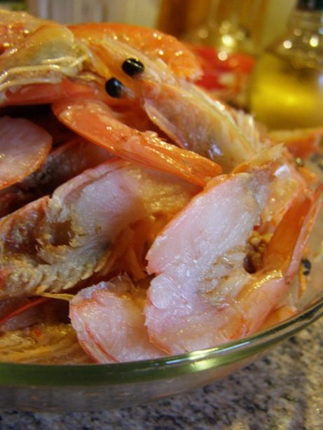 Креветки ко дню рождения