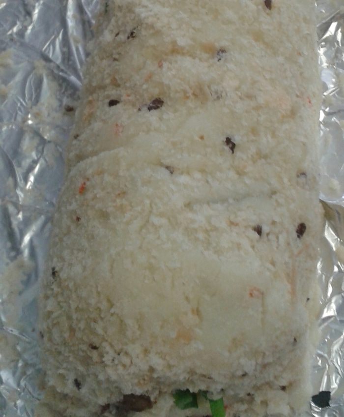 Картофельный рулет с грибами