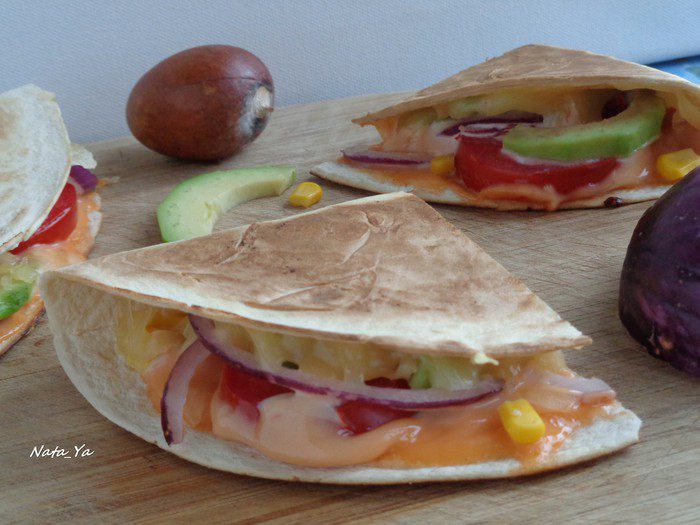 Вегетарианская кесадилья (Quesadilla)