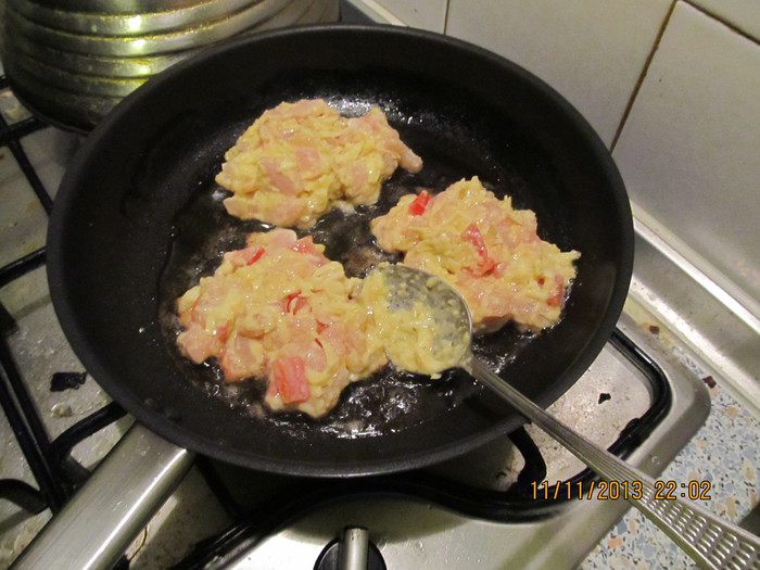 Сырные котлетки из куриного филе